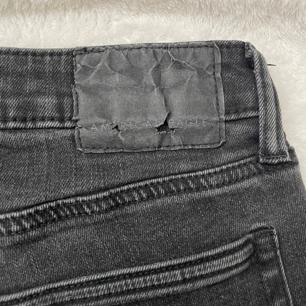 American Eagle Men's Black Slim Straight Jeans Size 30x34 Modern Fit Denim - Picture 8 of 11